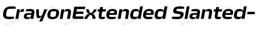 CrayonExtended Slanted字体转换